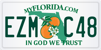 FL license plate EZMC48