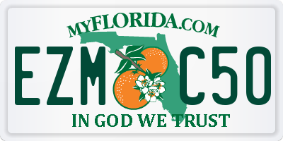 FL license plate EZMC50