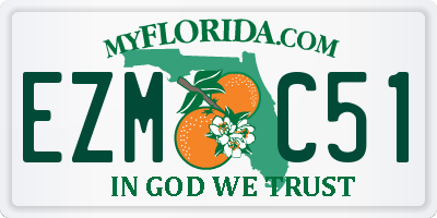 FL license plate EZMC51