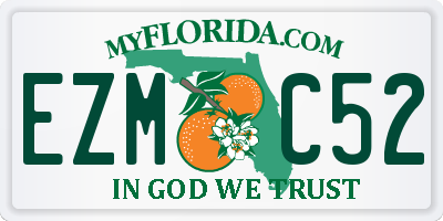 FL license plate EZMC52