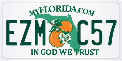 FL license plate EZMC57