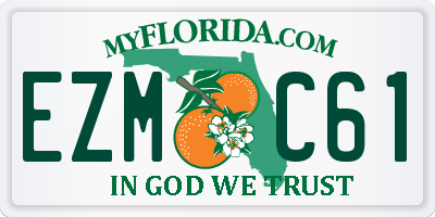 FL license plate EZMC61