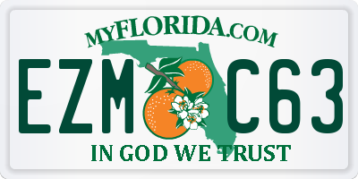 FL license plate EZMC63