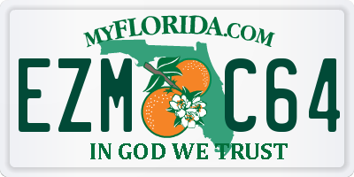 FL license plate EZMC64