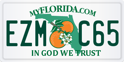 FL license plate EZMC65