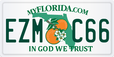 FL license plate EZMC66