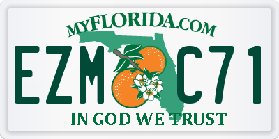 FL license plate EZMC71