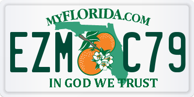 FL license plate EZMC79