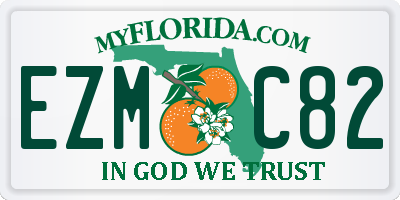 FL license plate EZMC82