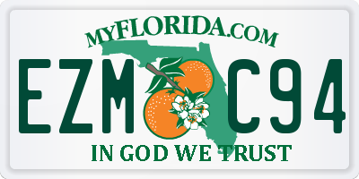 FL license plate EZMC94