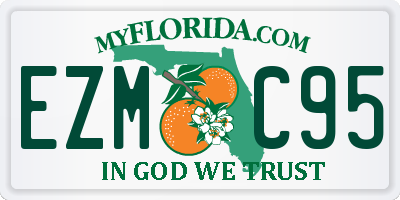 FL license plate EZMC95