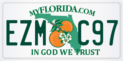 FL license plate EZMC97