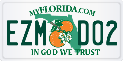 FL license plate EZMD02