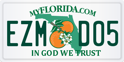 FL license plate EZMD05