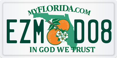 FL license plate EZMD08