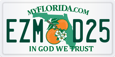 FL license plate EZMD25