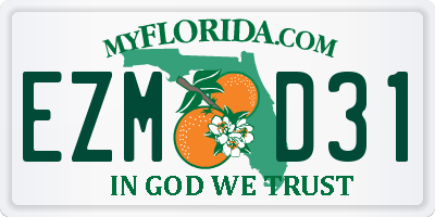 FL license plate EZMD31