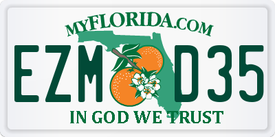 FL license plate EZMD35