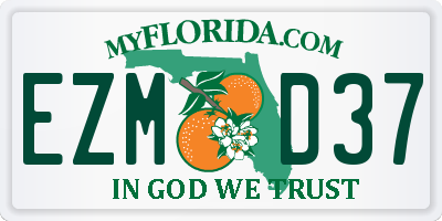 FL license plate EZMD37