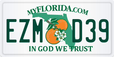 FL license plate EZMD39