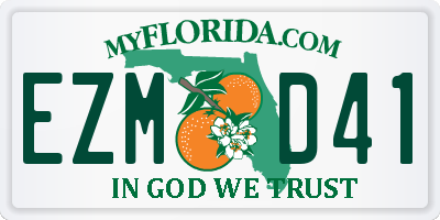 FL license plate EZMD41