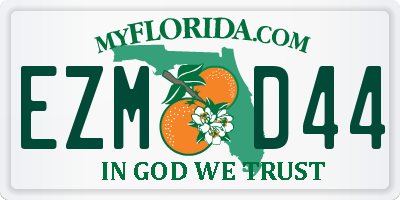 FL license plate EZMD44