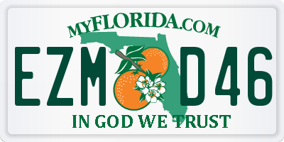 FL license plate EZMD46