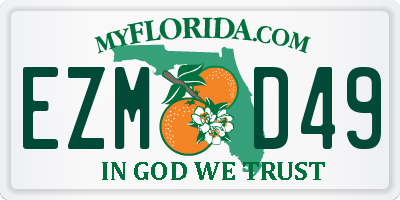 FL license plate EZMD49