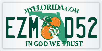 FL license plate EZMD52