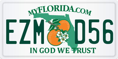 FL license plate EZMD56