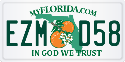 FL license plate EZMD58