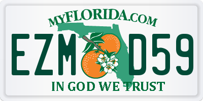 FL license plate EZMD59