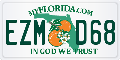 FL license plate EZMD68