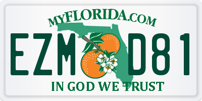 FL license plate EZMD81