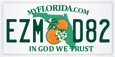 FL license plate EZMD82