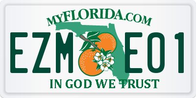 FL license plate EZME01