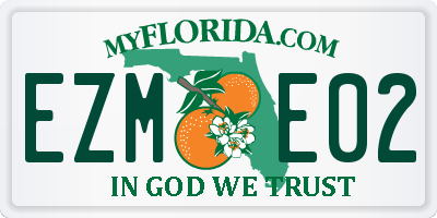 FL license plate EZME02