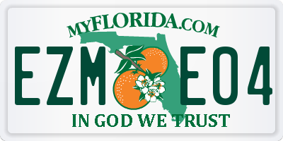 FL license plate EZME04