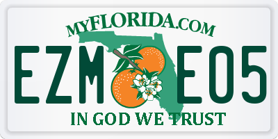 FL license plate EZME05