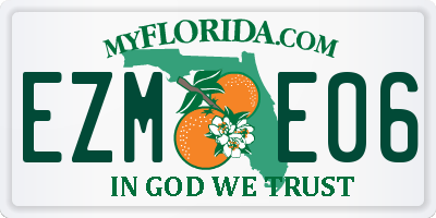 FL license plate EZME06