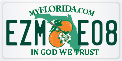 FL license plate EZME08