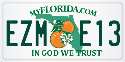 FL license plate EZME13