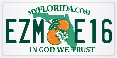 FL license plate EZME16