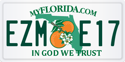 FL license plate EZME17