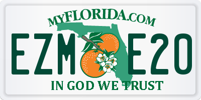 FL license plate EZME20