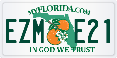 FL license plate EZME21