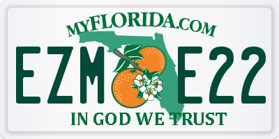 FL license plate EZME22