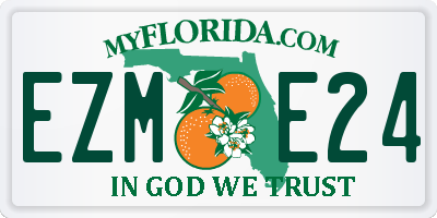 FL license plate EZME24