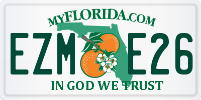 FL license plate EZME26