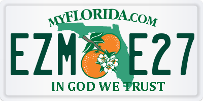 FL license plate EZME27